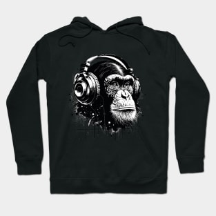 Rhythmic Soul: The Music-Loving Chimp Hoodie